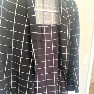 Black, white coord set - Blazer & Dress - Shein